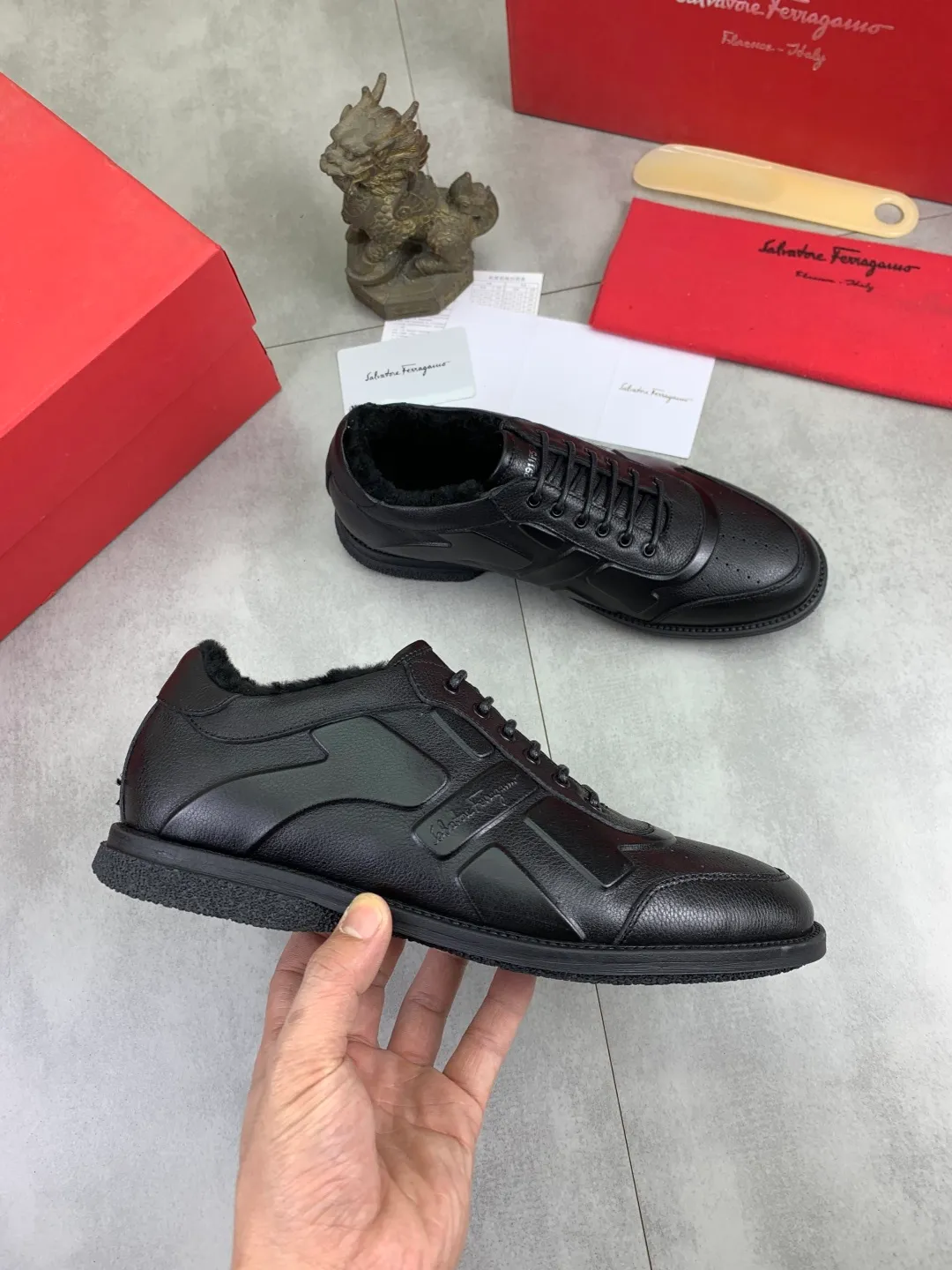 Men's Men's Shoes P560💰[New Style] Maoli 🆘[Salvatore Ferragamo] Ferragamo's latest casual business leather shoes for men! Listed simultaneously! The fabric is made of specially imported original calfskin, the lining is made of imported warm fleece, and the original combination outsole is absolutely luxurious and leads the fashion trend. Matching code: 39-44 (45 customized) 5️⃣ colors available